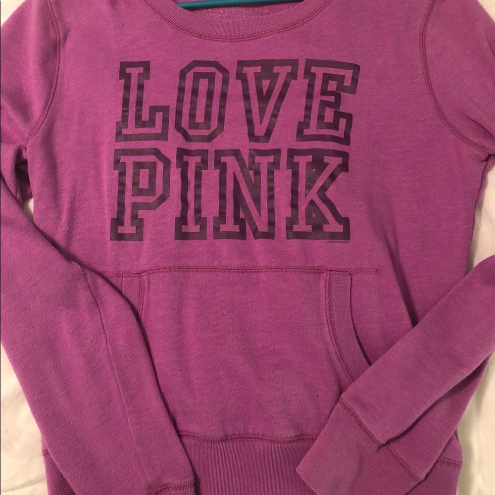 Gently Used Pink Sweater (purple color) Size L